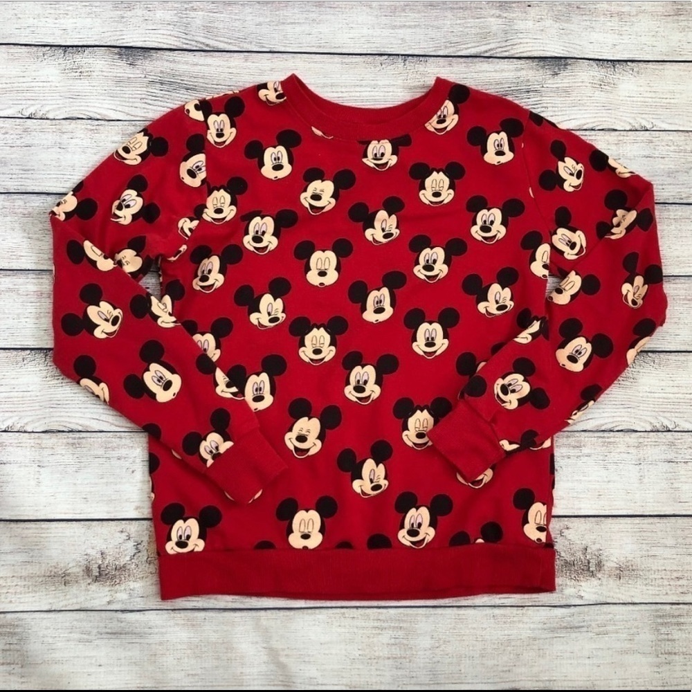 Disney Mickey Mouse Head Sweatshirt Size XS